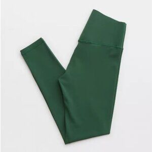 OFFLINE By Aerie Real Me Xtra High Waisted Hold Up! Green Leggings, Size M